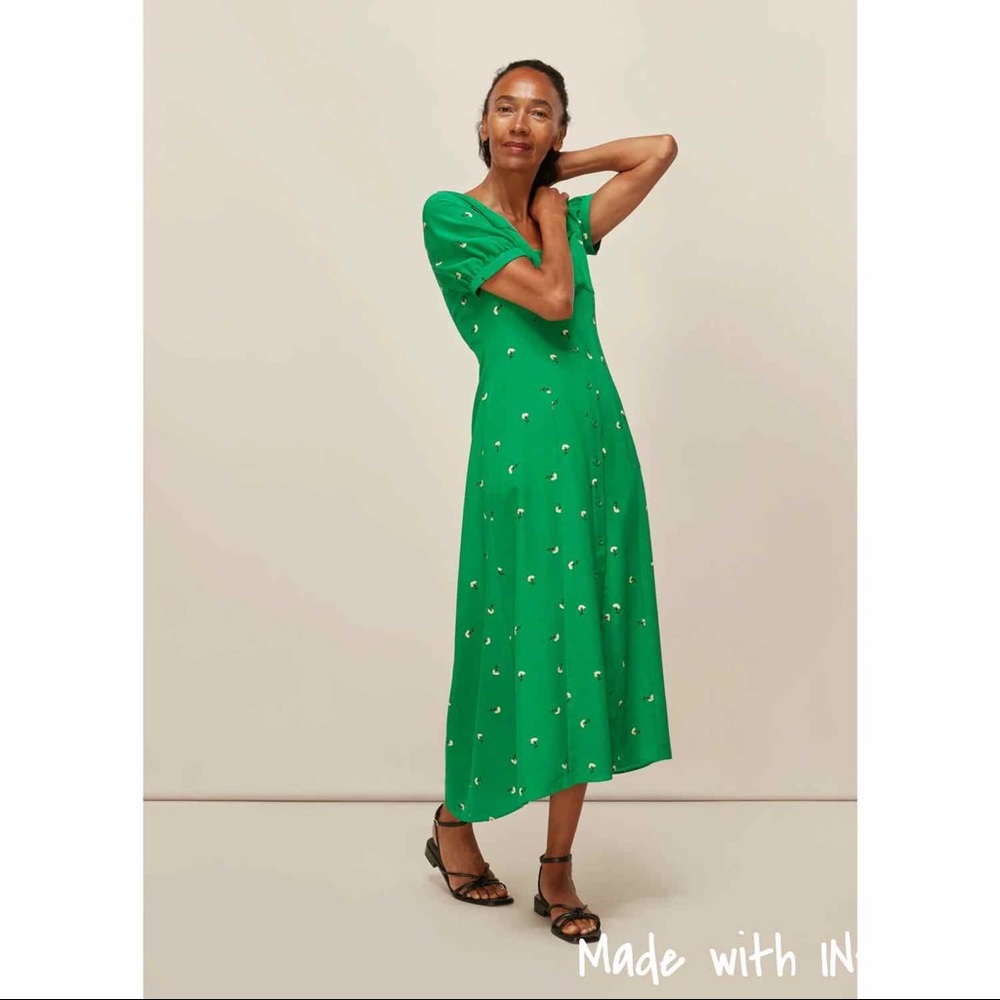 Whistles Floral Silk Dress - Picture 2 of 12